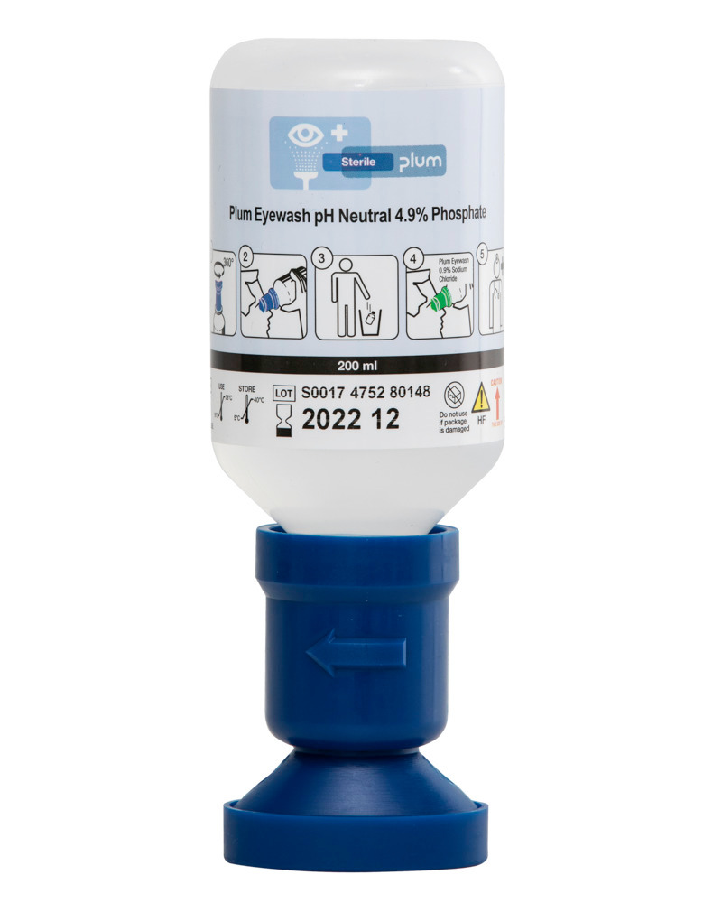 Augenspülflasche, mit 200 ml pH-neutraler Phosphatpufferlösung - 1
