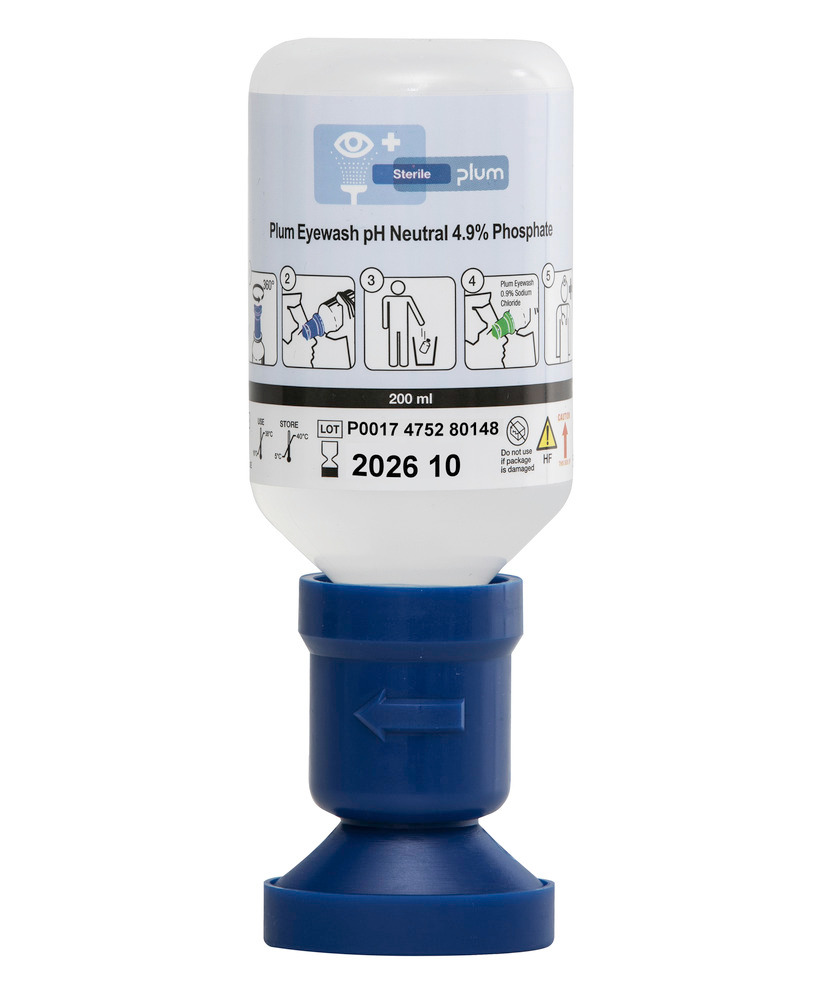 Augenspülflasche, mit 200 ml pH-neutraler Phosphatpufferlösung - 1