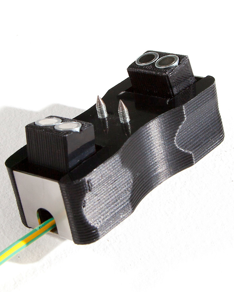 Jordningsmagnet typ EM-H med grön-gul kabel av rostfritt stål och ögla, 3 m, för 5–50 l fat, ATEX - 2
