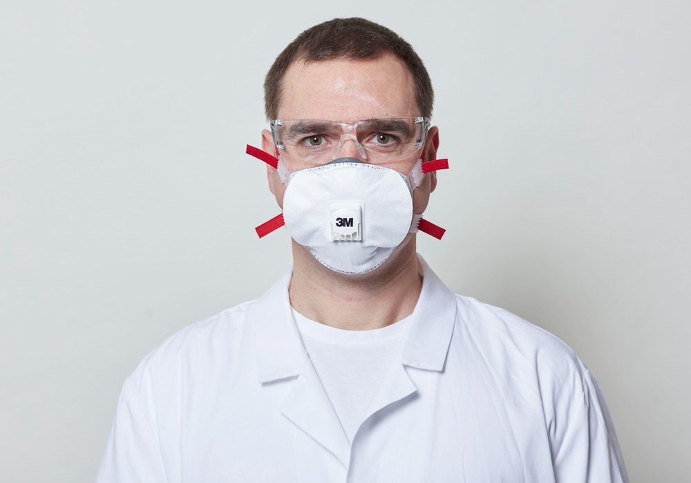 Máscara de proteção respiratória classificação FFP3D, 5 unidades, 3M Premium 8835+ - 1