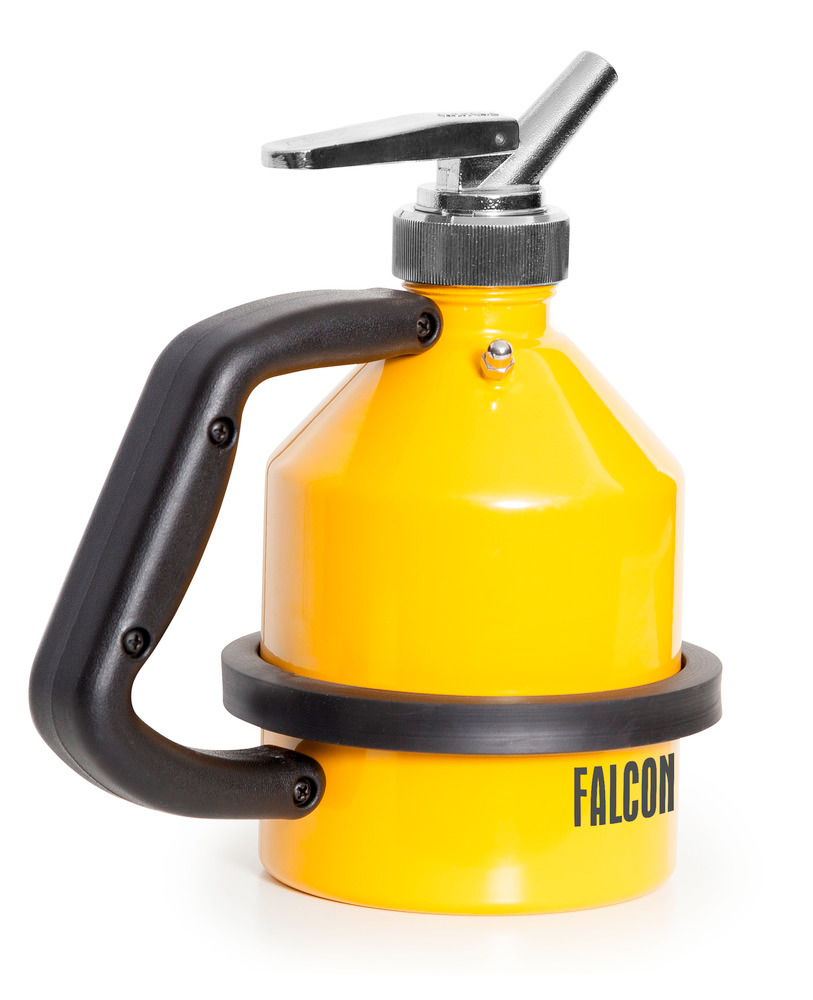 FALCON veiligheidskan van staal, gelakt, met fijndoseerkraan, 1 liter - 3