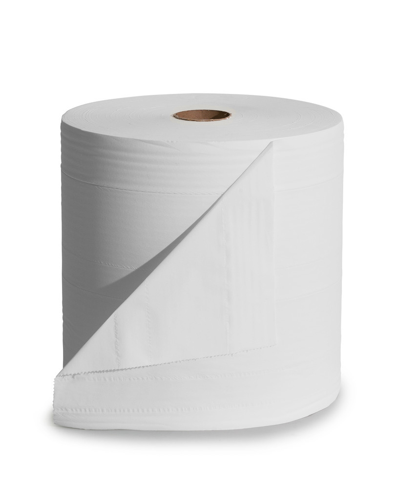 Robust cleaning cloths, in cellulose, 3-ply, 1 roll, 350 m, white - 1