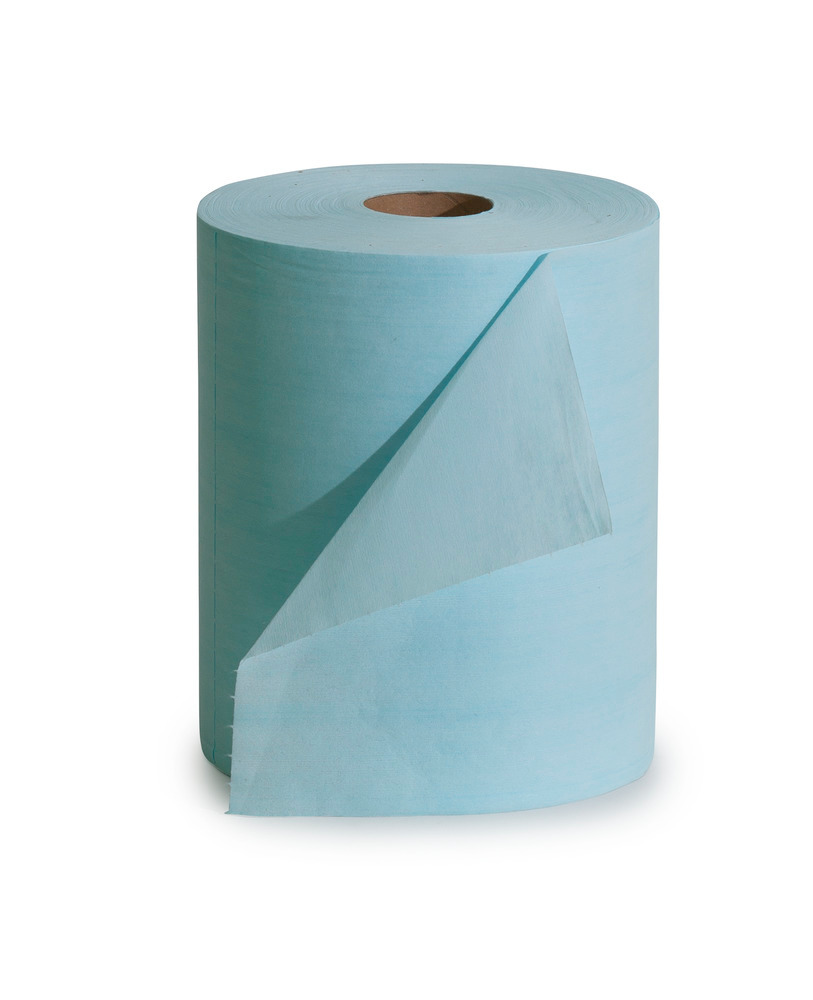 Paños de limpieza resistentes a los disolventes, azul, 1 paleta, 42 packs de 2 rollos - 2