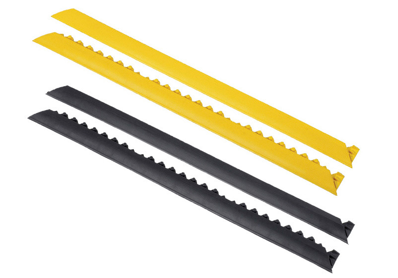 Edge strip, male connector, yellow, for anti-fatigue mat SH, 91 cm long - 1