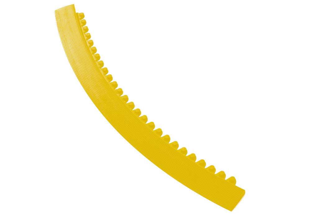 Listello per bordo, maschio, giallo, per tappetino anti affatic. SH 9.45, angolo di 45°, lungo 91 cm - 1