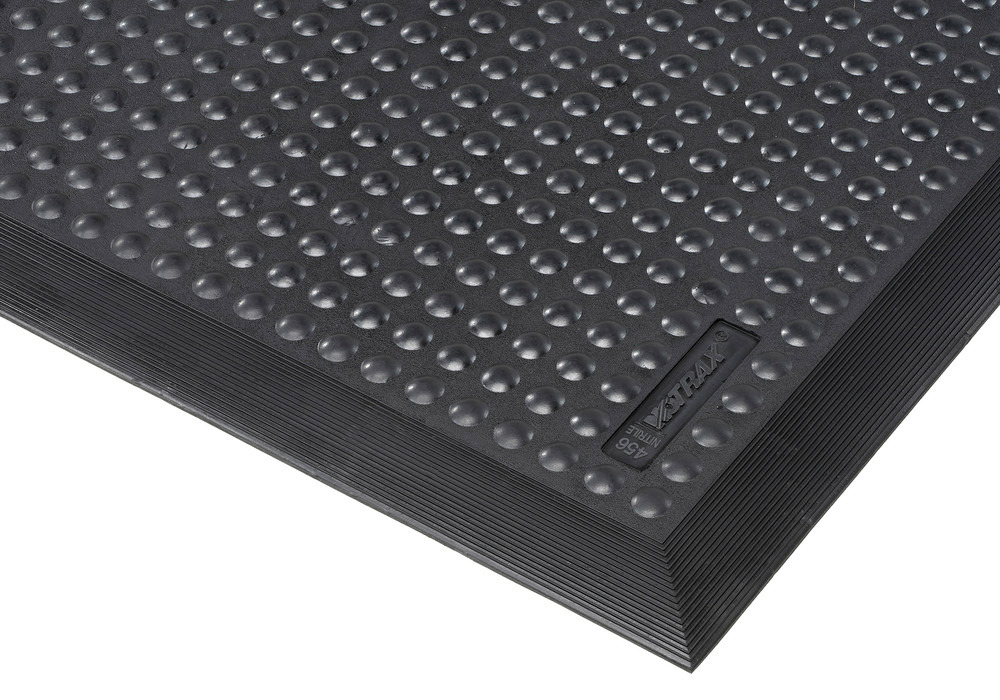 Protiúnavová rohož typ SB 9.15, z nitrilové gumy, černá, rozměry 90 x 150 cm - 1