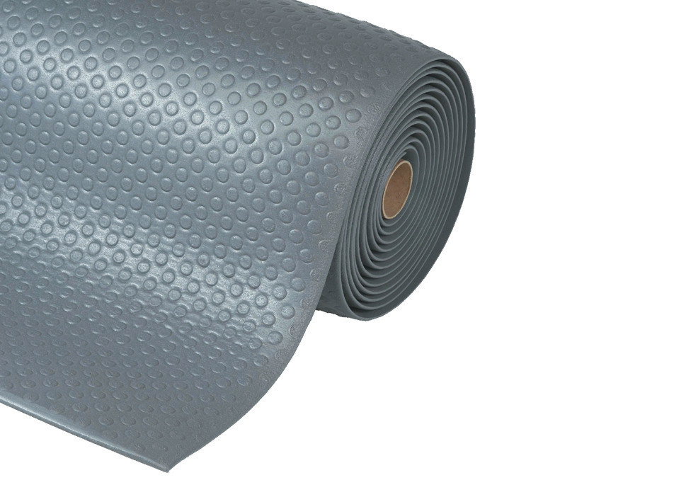 Anti-fatigue mat BS 9.15, PVC, grey, 91 x 150 cm - 1