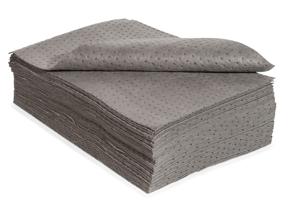 DENSORB Universal ab. materials, fleece mats for absorbing, Economy Single, heavy 80 x 50 cm, 50 pcs - 1