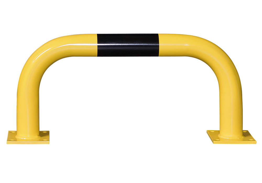 Estribo de protección R 7.3 lacado en amarillo para interior, 750 x 350 mm
