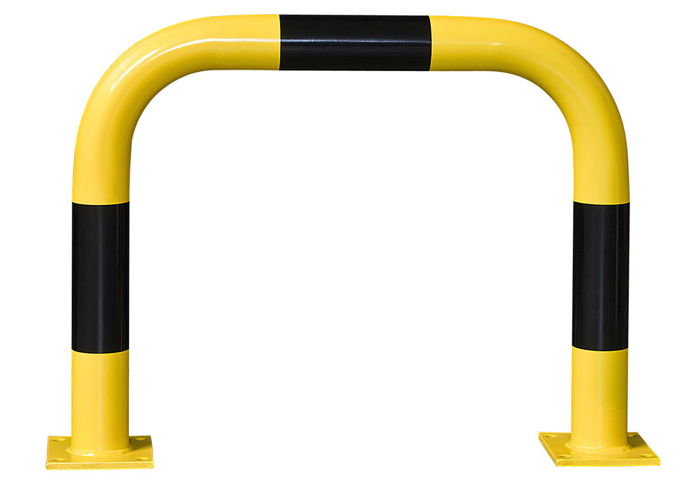 Steel barriers R 7.6 for internal usage, yellow, painted - 1