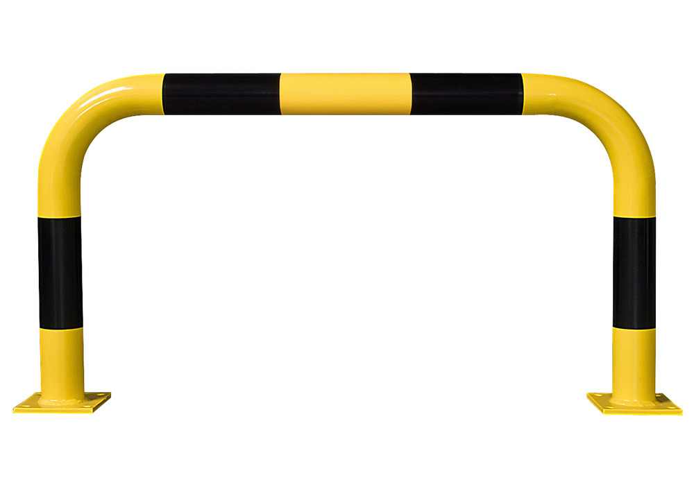 Rammschutzbügel R 10.6 zur Innenaufstellung, 1000 x 600 mm, gelb lackiert - 1
