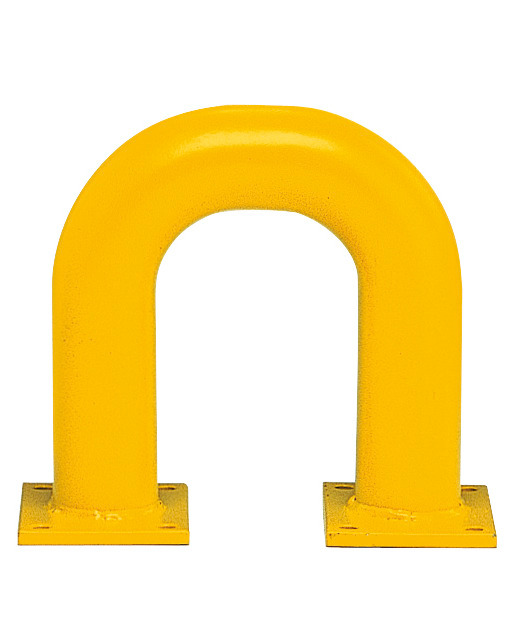 Estribo de protección R 3.3 galvanizado y lacado, para exterior, 375 x 350 mm, amarillo/negro - 1