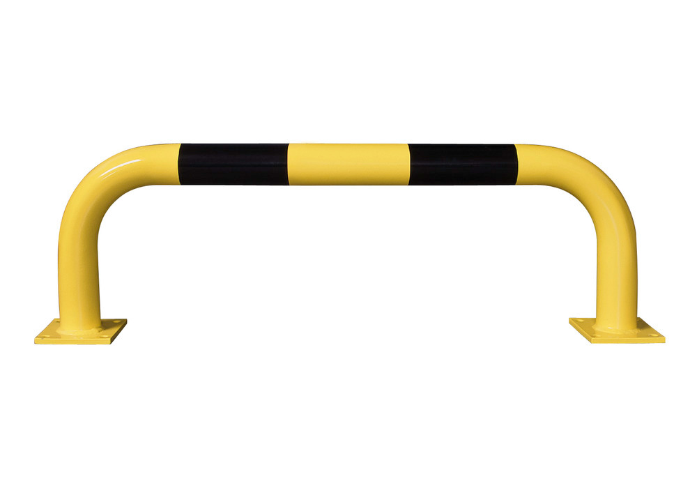 Arceau de protection R 10.3, pour extérieurs, 1000 x 350 mm, galvanisé et peint jaune/noir