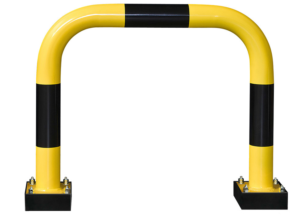 Flexible impact protection rail R 7.6 indoor use, 750 x 640 mm, plastic coated