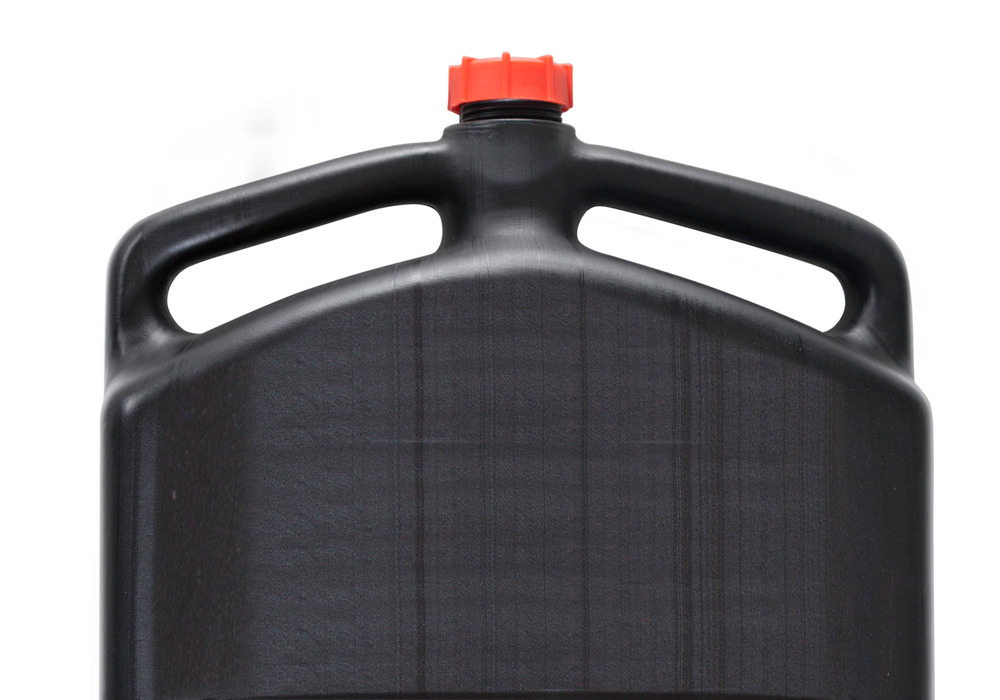 Afvalolie- en koelvloeistofbak, gesloten, rechthoekig, inhoud 8 liter, met 3 handvatten - 5